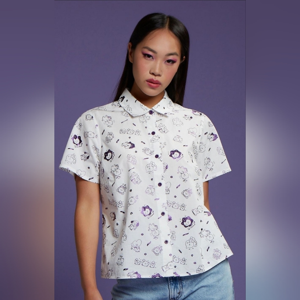 BT21 Astrology Girls Button Up